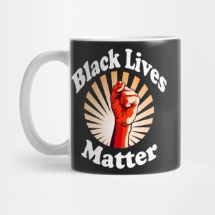 Red Fist Black Lives Matter BLM Mug